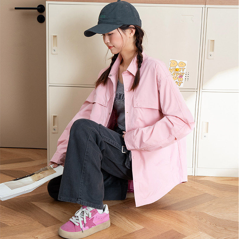 2025秋冬季新款情侣翻领外套女工装棉衣宽松衬衫翻领大码潮,女装/女士精品,时尚防晒服,淘宝优惠券,粉丝福利购,淘宝优惠卷