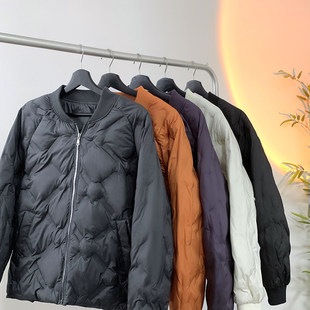 菱格羽绒棉服女款冬季2025新款宽松短款外套轻薄学生情侣小棉袄男