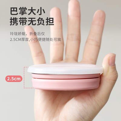 日本折叠牙套耐高温硅胶便携漱口杯食品级户外旅行清洁水杯伸缩杯