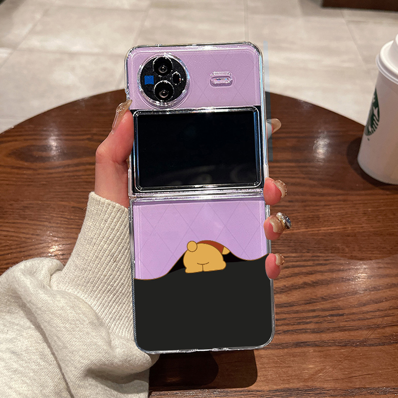 科迪福适用vivoxflip手机壳新款折叠屏vivo x flip超薄透明翘屁股维尼熊vivoXFlip全包防摔壳xflip男女保护套