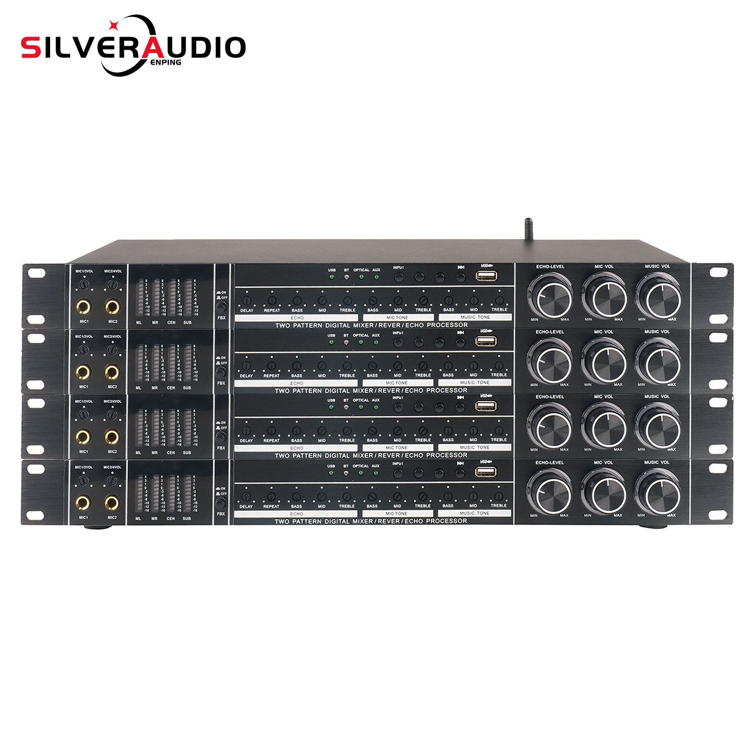 GAX-DSP600 新款KTV前级效果器蓝牙家用K歌麦反馈防啸叫人声混响