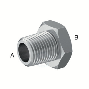 低压300不锈钢补芯内外丝接头 Male NPT Female 114P40
