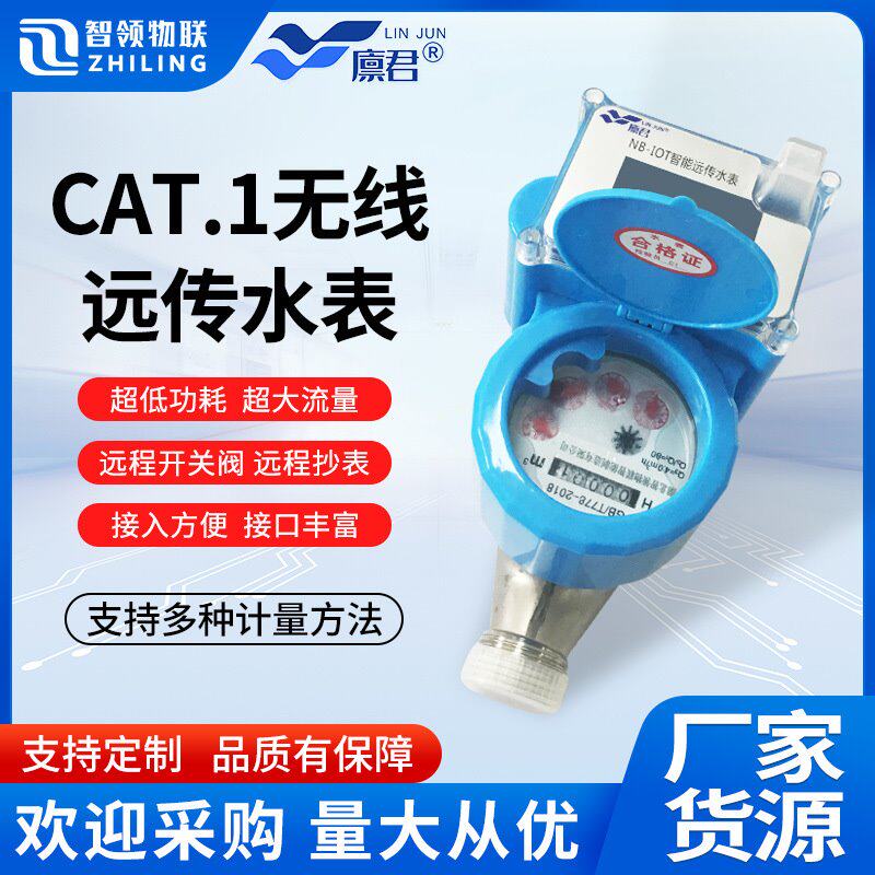 CAT1物联网4G智能水表预付费阀控防水冻无线水表公寓水厂远传抄表