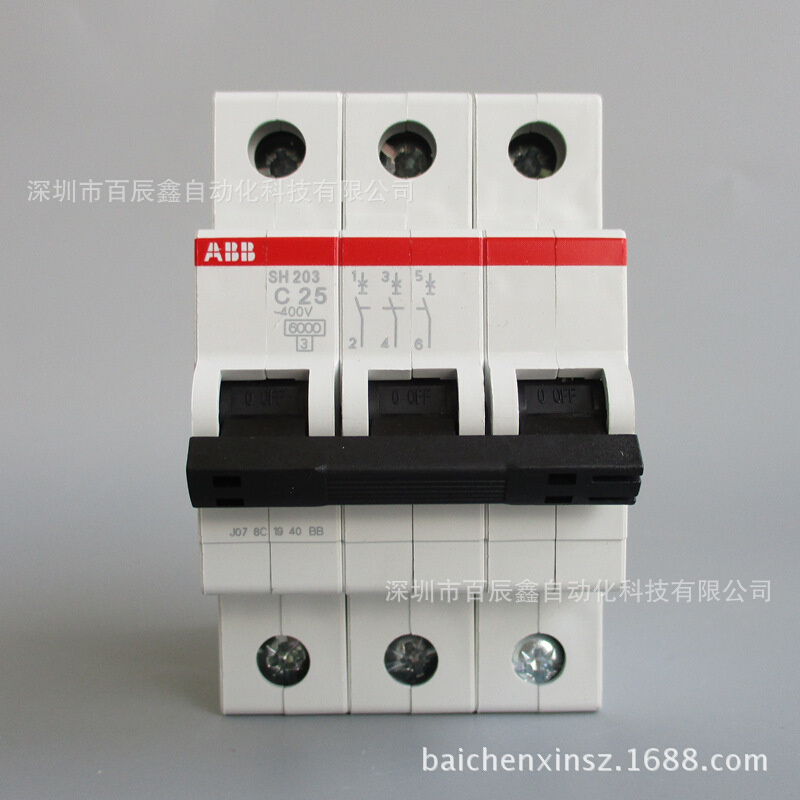 ABB小型断路器SH203-C25 空开25A