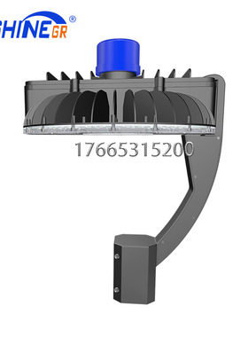 80w LED庭院灯压铸铝弯头造型灯商业广场照明灯Garden Floor Lamp
