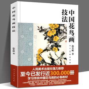 中国花鸟画技法 孙其峰课图画稿 教学笔记图例范本步骤解析美术绘画教材初学传统国画写意动物牡丹花卉禽鸟画法入门基础教程书正版