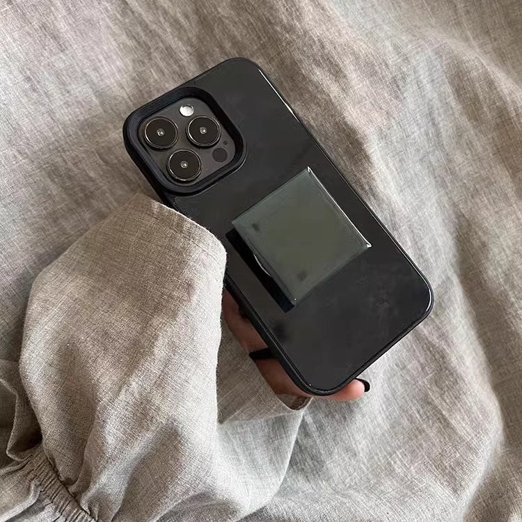 叶菽原创定制《墨》侘寂新中式国风小众高级感液态玻璃镜面适用苹果16/17/13/14/15promax不会撞壳的手机壳