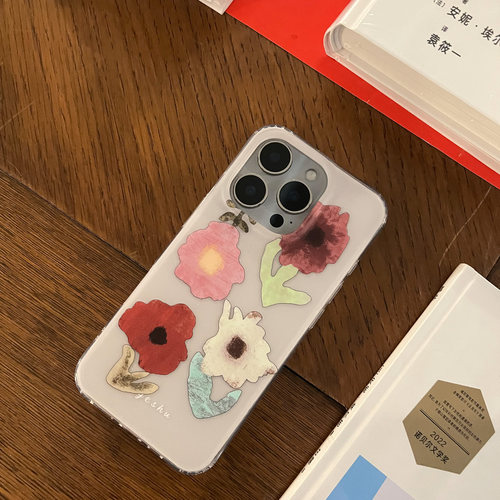 叶菽原创定制《干花集》新中式国风清冷小众高级感IMD双层适用苹果17/14/15/16promax磨砂iPhone清冷手机壳