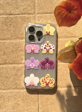 叶菽原创定制《花璀集》新中式国风清冷小众高级感IMD双层苹果17/14/15/16promax磨砂亮面iPhone秋冬手机壳