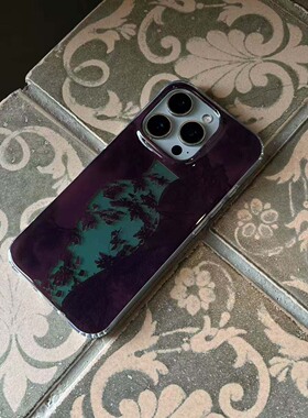 叶菽原创定制《竹影瓶》新中式国风清冷小众高级感IMD双层苹果17/14/15/16promax亮面iPhone男生中性手机壳