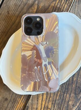 叶菽原创定制《绽马》新中式国风清冷小众高级感IMD双层适用苹果17/14/15/16promax磨砂亮面iPhone秋冬手机壳