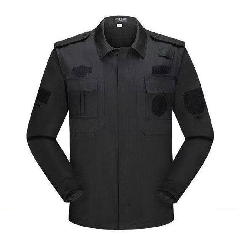 保安工作服春秋冬黑色长