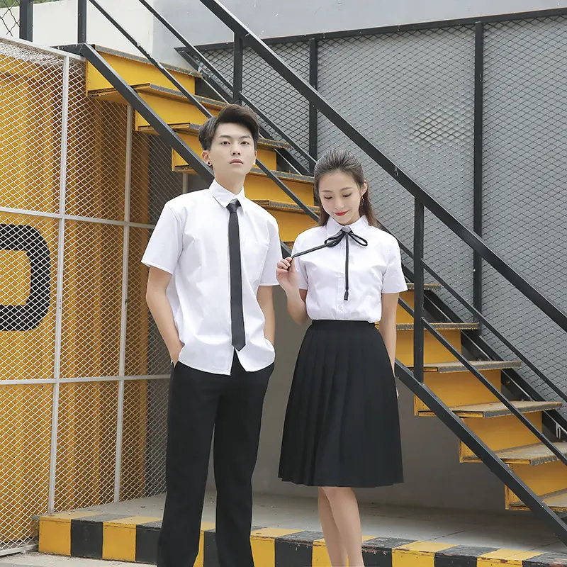 班服制服春季韩版学院风白衬衫
