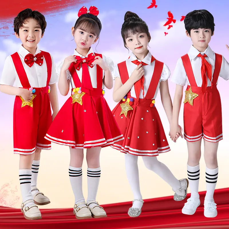 六一儿童表演服装男女童合唱服