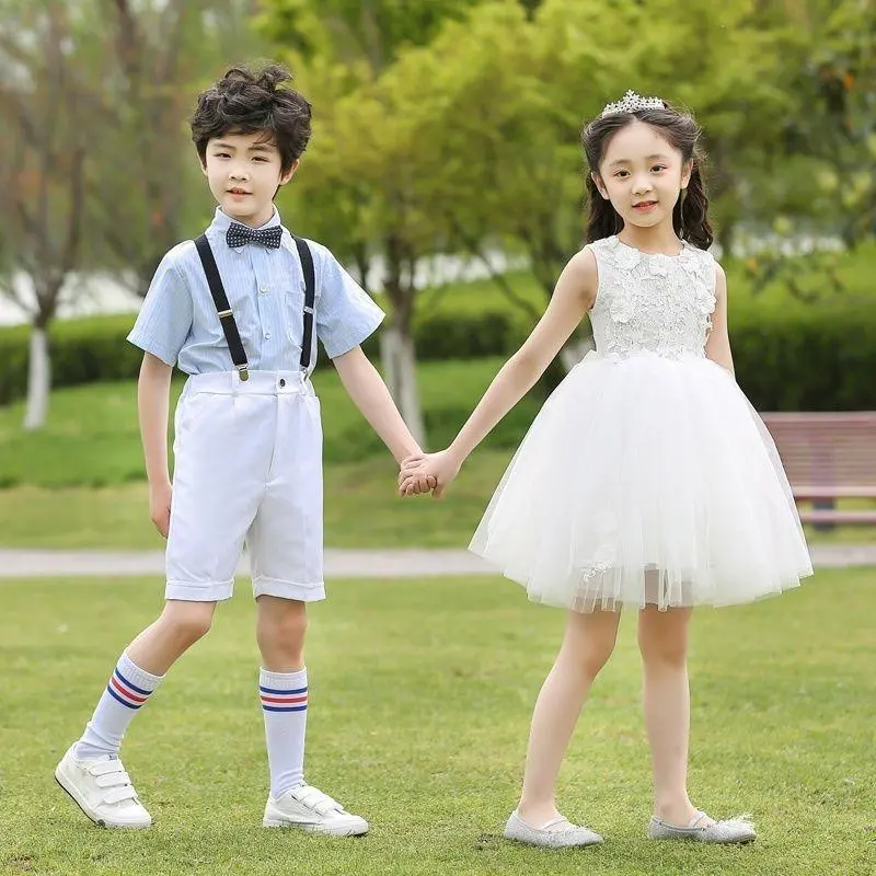 儿童合唱演出服男童女童舞蹈