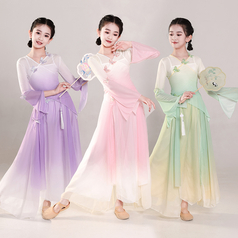 儿童古典舞蹈服中国舞身