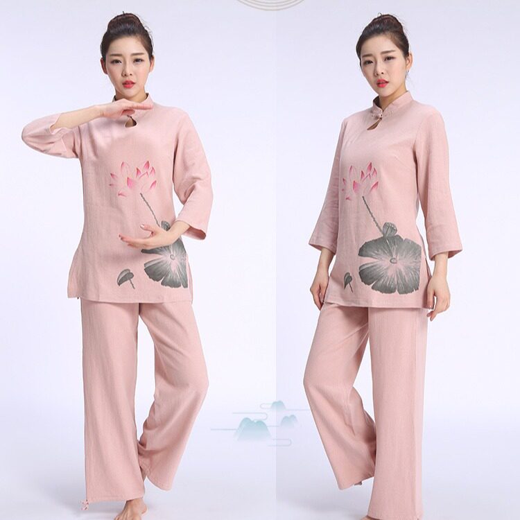 女棉麻瑜伽服居士服套装禅修服
