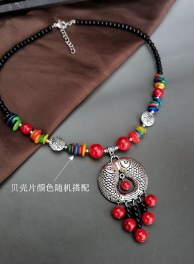 少数民族风短项链云南丽
