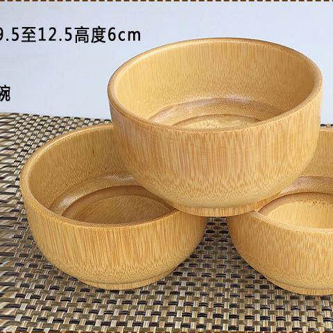 竹碗家用吃饭大号天然木碗无漆无蜡个人专用小孩儿童防摔碗吃饭碗