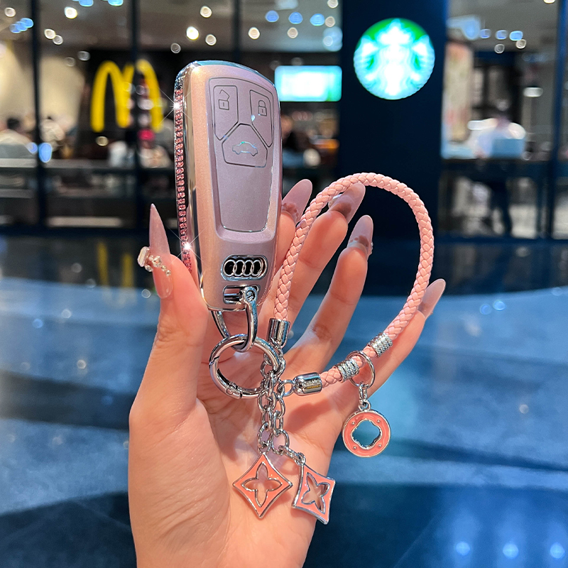 奥迪钥匙套新A6L/A4L/Q5L女壳扣