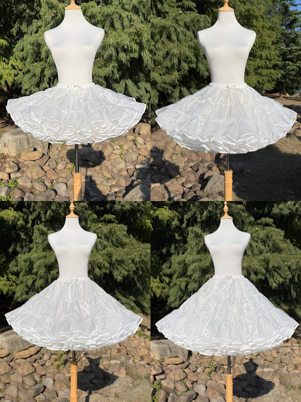 Cute bear bustle lolita boneless soft gauze support daily violenc