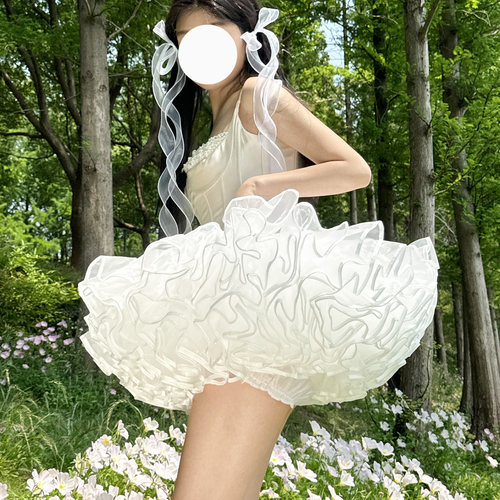 裙撑lolita暴力无骨软纱撑日常半身裙飞天洛丽塔鸭屁股裙撑蓬蓬裙