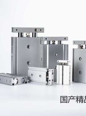 TN10气缸小型气动双轴双杆16/20*60X10X20X30X40X50X75X100X25 S