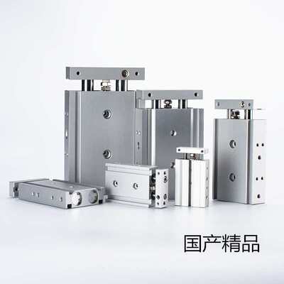 TN10气缸小型气动双轴双杆16/20*60X10X20X30X40X50X75X100X25 S