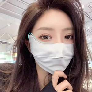 冰丝防晒口罩防紫外线女护眼角透气面罩遮脸护脸可水洗高颜值薄款