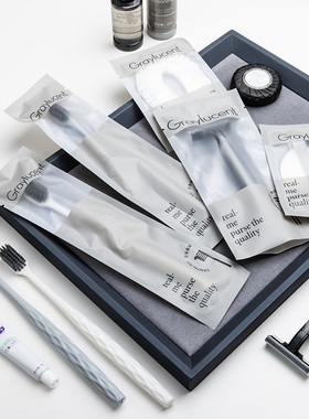 Gray高档一次性牙刷家用待客民宿带牙膏酒店专用洗漱套装宾馆批发