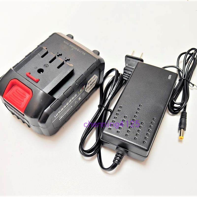 雷巴顿168V 198VF洗车机高压水枪水泵喷洒农药割草机锂电池充电器