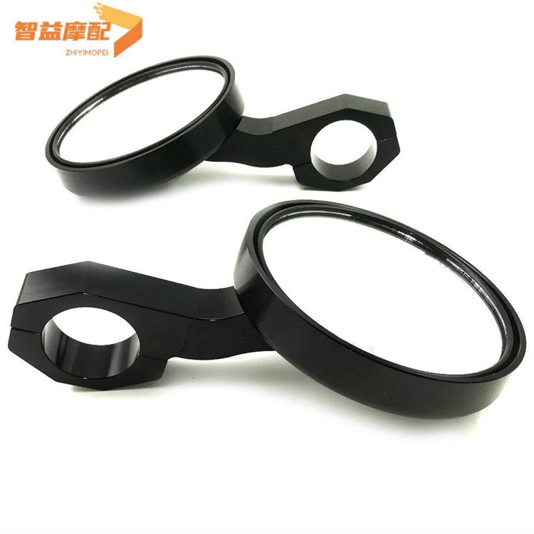 沙滩车越野车反光镜倒车镜UTV后视镜1.75/2英寸支架 铝合金全CNC