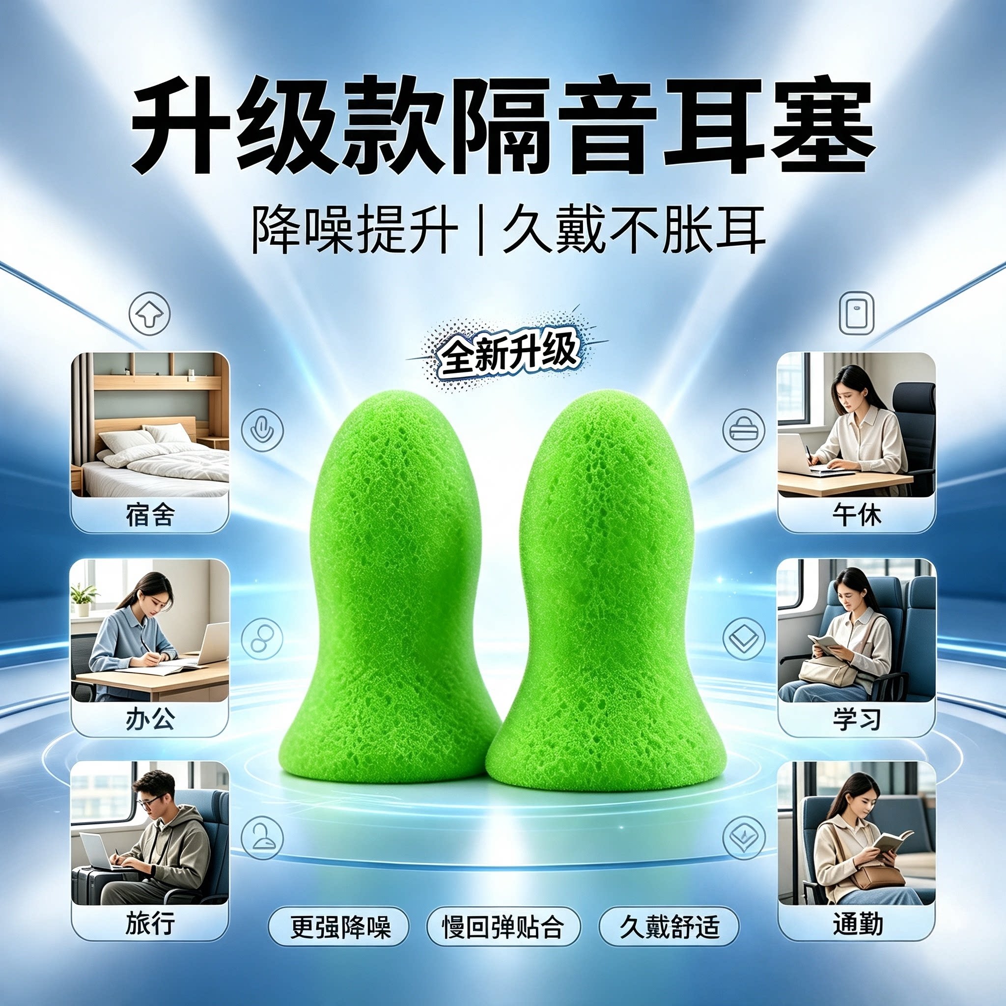 睡眠降噪防噪不伤耳耳塞