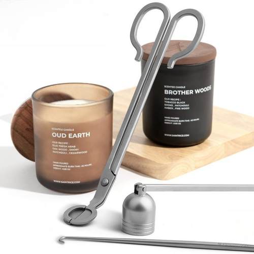 新款蜡烛灯芯剪刀灭烛罩烛心剪灭烛勾香薰工具套装厂家直销