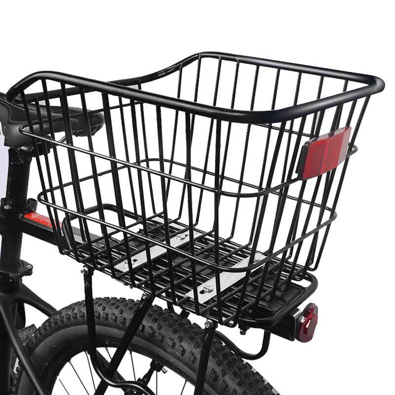 自行车车筐山地车后货架后座架置物筐单车后车筐置物车篮架子装备