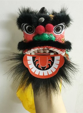 醒狮摆件微型小舞狮子南狮头迷你家居国风工艺品新年春节装饰礼物