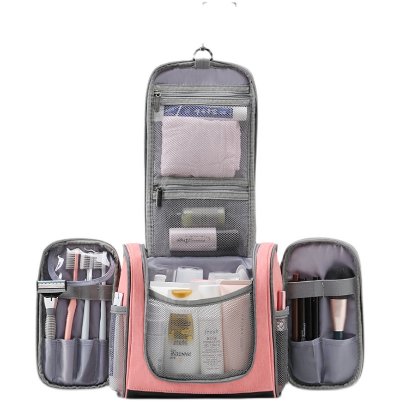 礼品定制pu高品质大容量化妆包旅行防水悬挂式洗漱包收纳包男女款