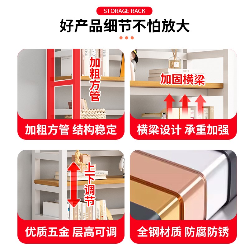 货架多层置物架便利店超市展示柜陈列架可调节产品架子样品展示架