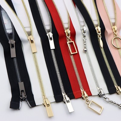 3号金属拉链真铜玉米牙双开双向薄款服礼服长裙毛衣细牙拉锁辅料