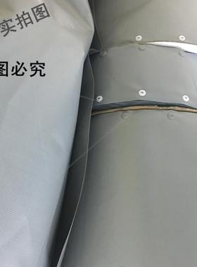 扣式结束带PC100纽扣电缆包布保护套环保阻燃PVC裹线套管灰色包布