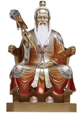 快速发货三清神像供奉铜雕三清道祖道F德元始天尊太上老君灵宝天