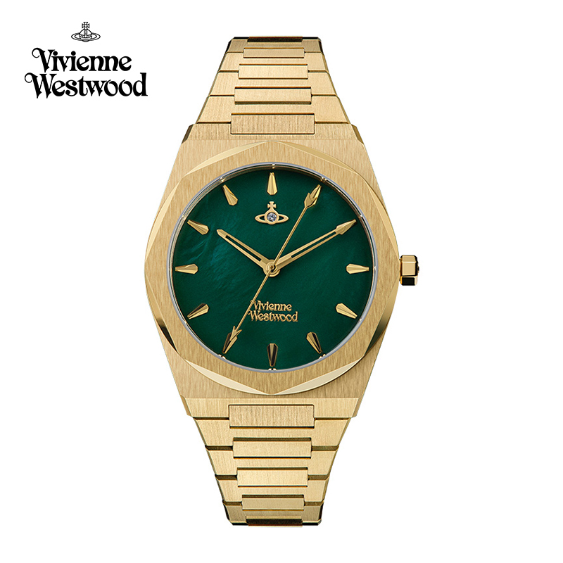 vivienne westwood西太后多边形小绿表新款正品女士石英表