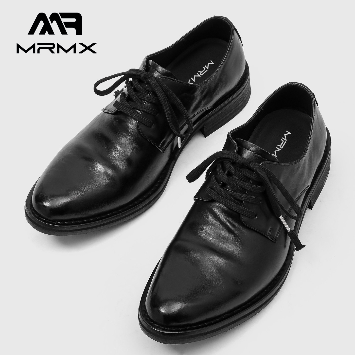MRMX意大利水洗牛皮全真皮增高厚底商务休闲正装尖头德比皮鞋男,流行男鞋,正装皮鞋,淘宝优惠券,粉丝福利购,淘宝优惠卷