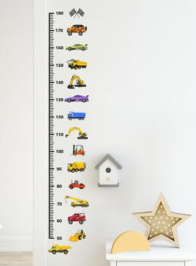 MS320小汽车身高贴身高尺墙贴纸背景墙儿童房装饰墙贴自粘墙贴