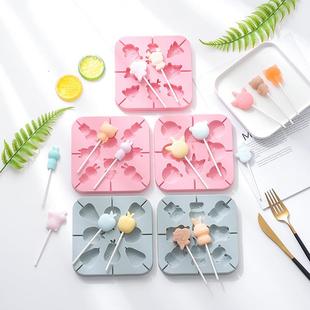 现货DIY硅胶棒棒糖模具水晶硬糖果波板烘焙模星空蜡烛巧克力模具