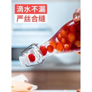 ZM6H泡酒玻璃瓶专用透明带盖密封瓶酒瓶空瓶白酒蜂蜜酿酒瓶子