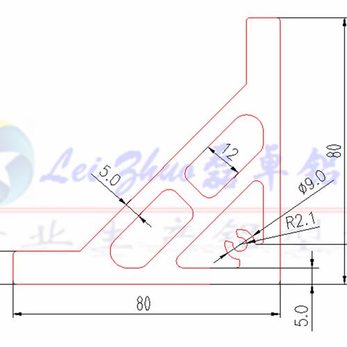 直角支架8080工业流水线0度连接件铝挤压型材铝挤型材料配件角码
