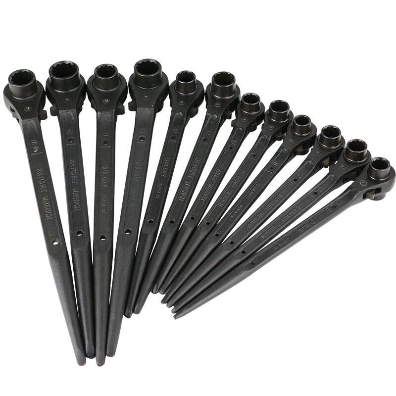 扳手棘轮扳手套筒 尖尾双向1快速7美 高 21梅花24包 22邮棘轮1