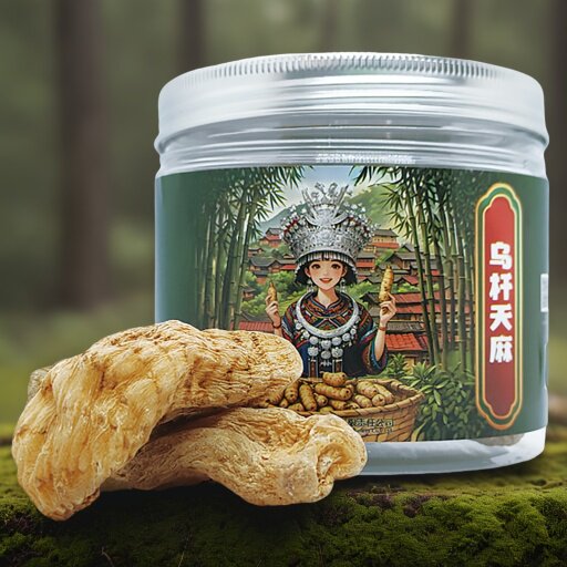 贵州雷山正宗天麻精选乌杆天麻片干货200g地理标志产品罐装