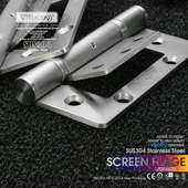 V4寸加厚304不锈钢子母合页免开槽静音轴承房木门活页5寸合叶铰链